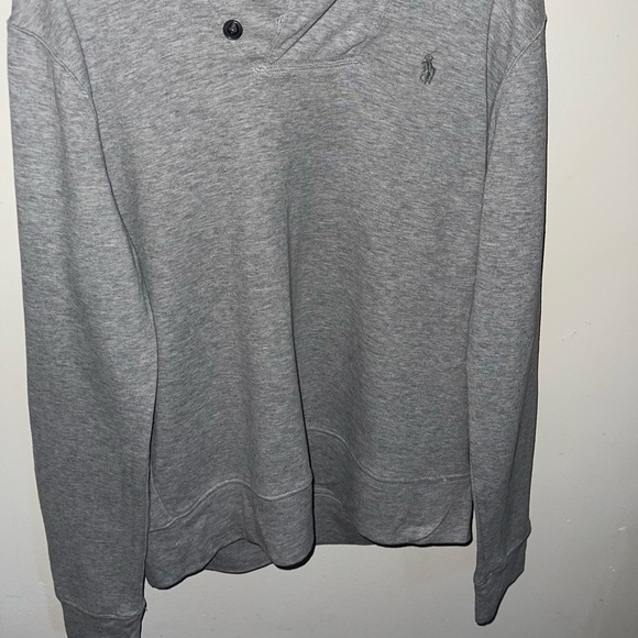 Men's long sleeve shirt, gray color, size S. - Picture 4 of 4